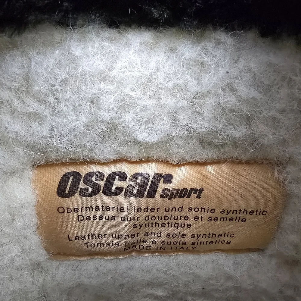 Oscar Sport Apres Ski Black Fur Tall Lace Up Winter Boots Size 41
